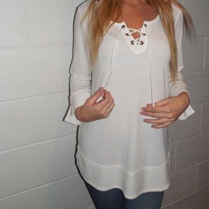 White comfy/dressy top